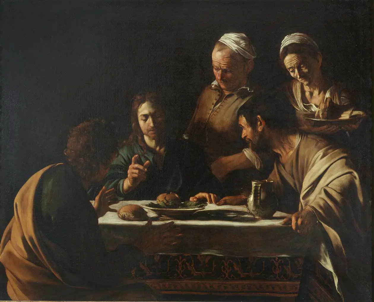 Cena in Emmaus, Caravaggio (Michelangelo Merisi), Copyright © Milano, Pinacoteca di Brera.