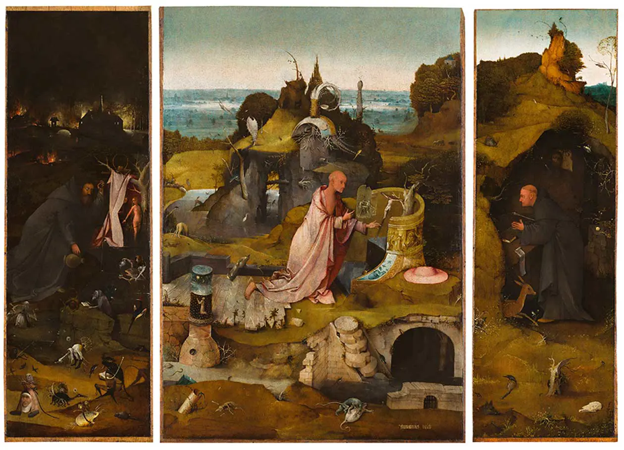 Jheronimus Bosch, Trittico dei Santi Eremiti, 1495-1505 circa, Olio su tavola, Venezia, Gallerie dell’Accademia © Gallerie dell’Accademia di Venezia / su concessione del Ministero della Cultura. 