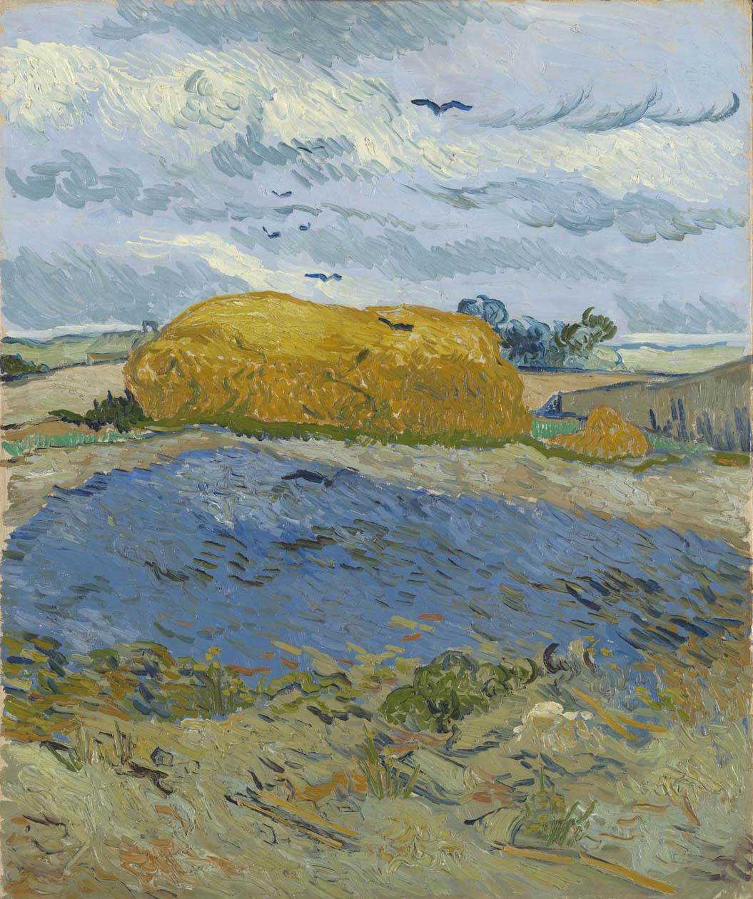 Vincent Van Gogh, Campo di grano sotto cielo nuvolo, Ottobre 1889, Olio su tela, 63,3x53 cm, © Kröller-Müller Museum, Otterlo, The Netherlands.