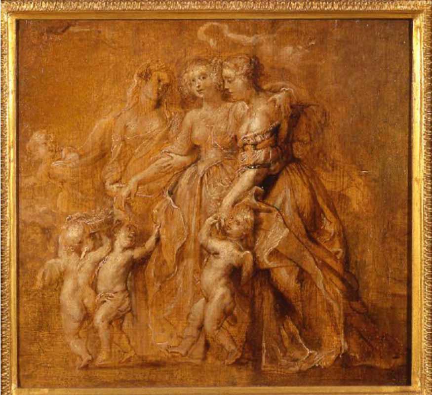 Rubens, Figure di tre giovani donne e puttini_Milano, Castello Sforzesco