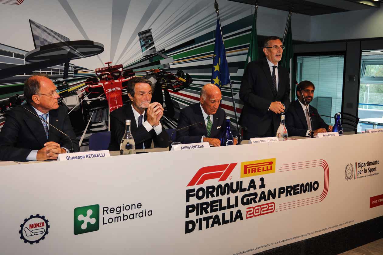 Paolo Pilotto alla Conferenza stampa di presentazione del Formula 1 Pirelli Gran Premio d'Italia 2023 nella Sala Stampa Tazio Nuvolari dell'Autodromo di Monza. Copyright © Autodromo di Monza.
