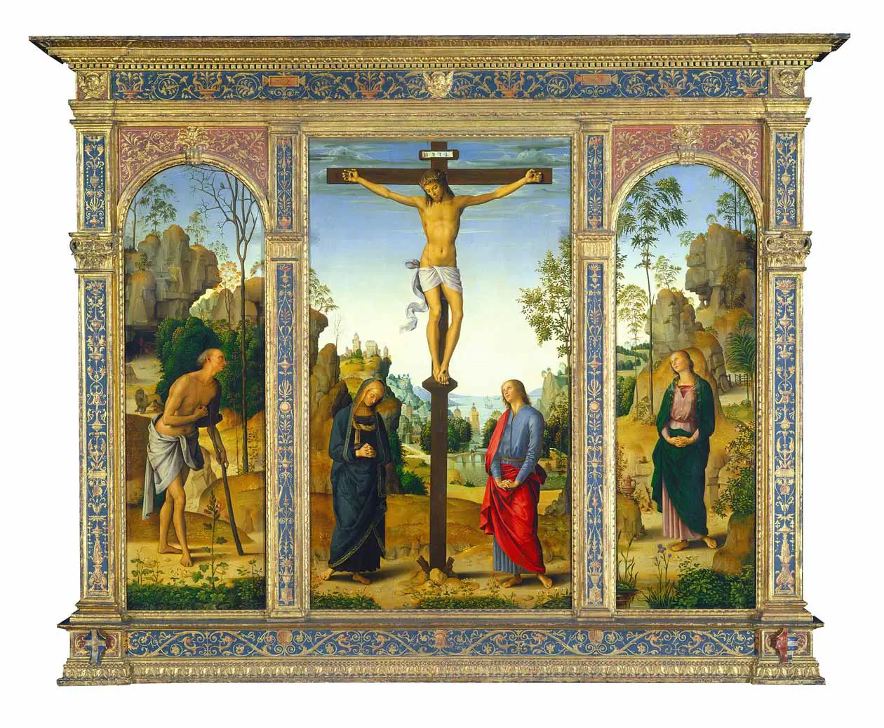 Perugino, Trittico Galitzin, 1482 - 1485 circa, olio su tavola trasferita su tela, Washington, National Gallery of Art.