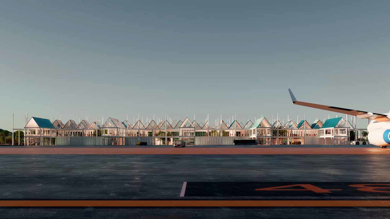 Progetto di ampliamento del nuovo aeroporto Costa d’Amalfi a Salerno. Copyright © Atelier(s) Alfons Femia.