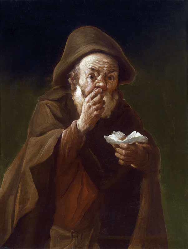  Antonio Cifrondi, Lo sniffatore di tabacco, olio su tela, 90 x 69 cm. Collezione privata