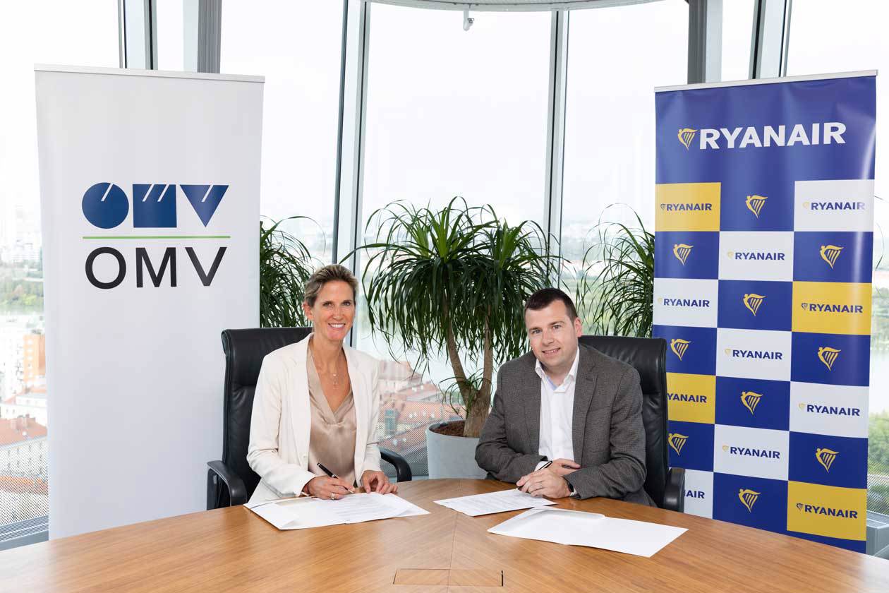 Ryanair e Omv firmano un accordo per la fornitura di Saf