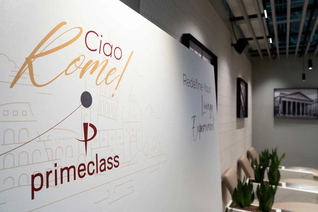 Primeclass Lounge all’aeroporto di Fiumicino