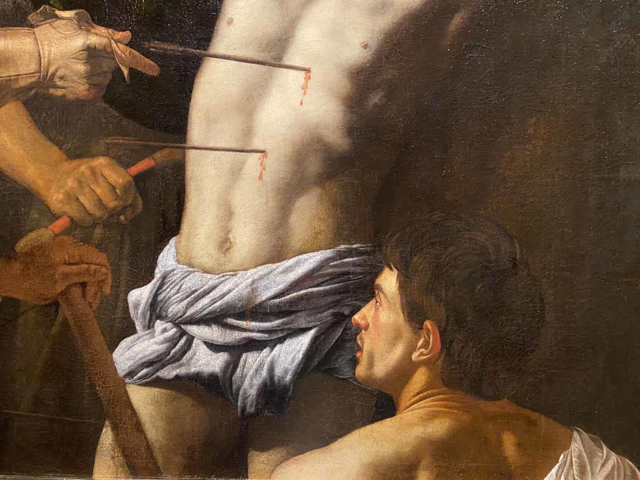 Francesco Boneri detto Cecco del Caravaggio, Martirio di San sebastiano, 1607-1612 circa, olio su tela, Varsavia Museo Nazionale. Foto: Copyright © Avion Tourism Magazine.