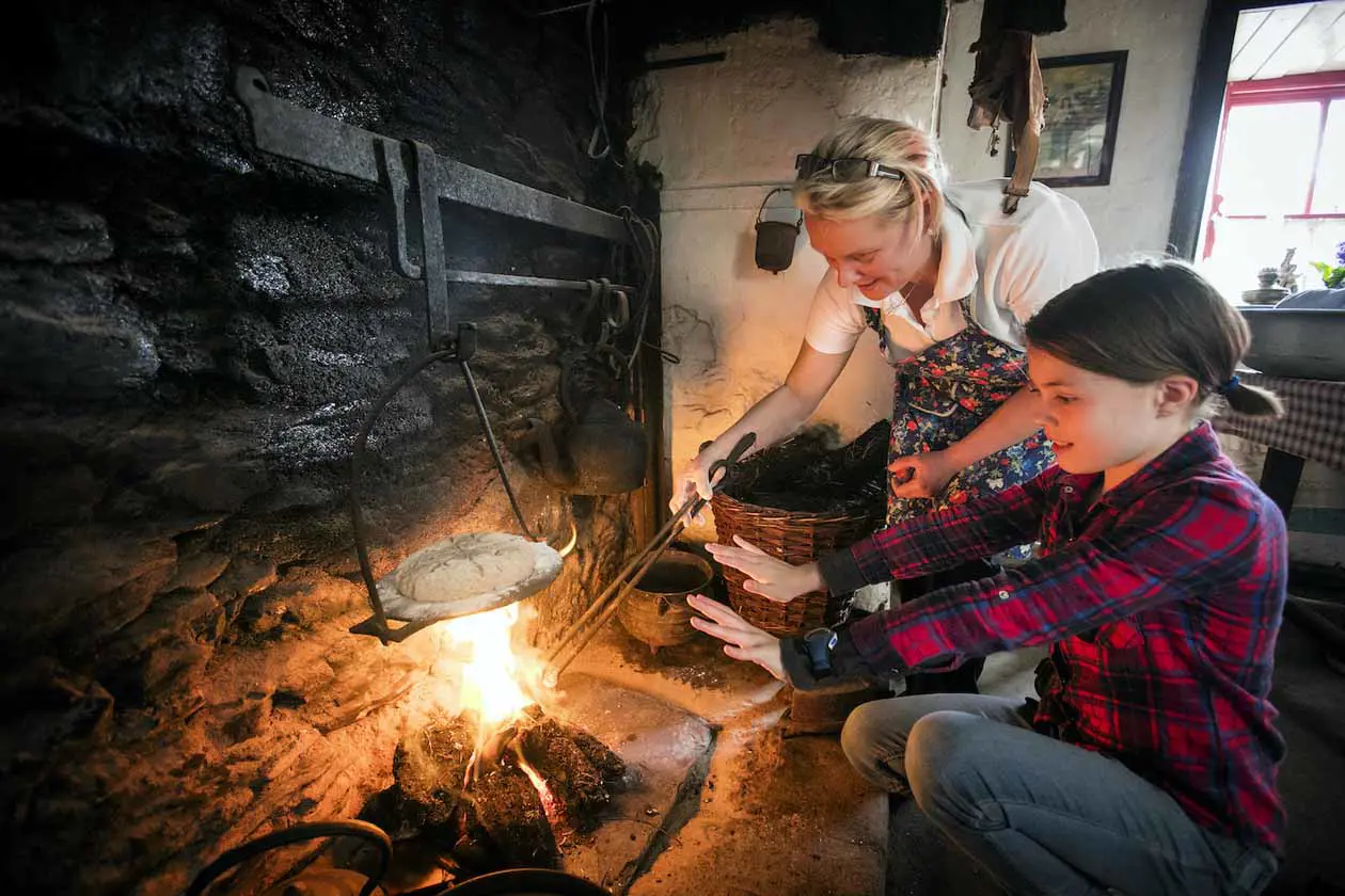 Traditional bread baking