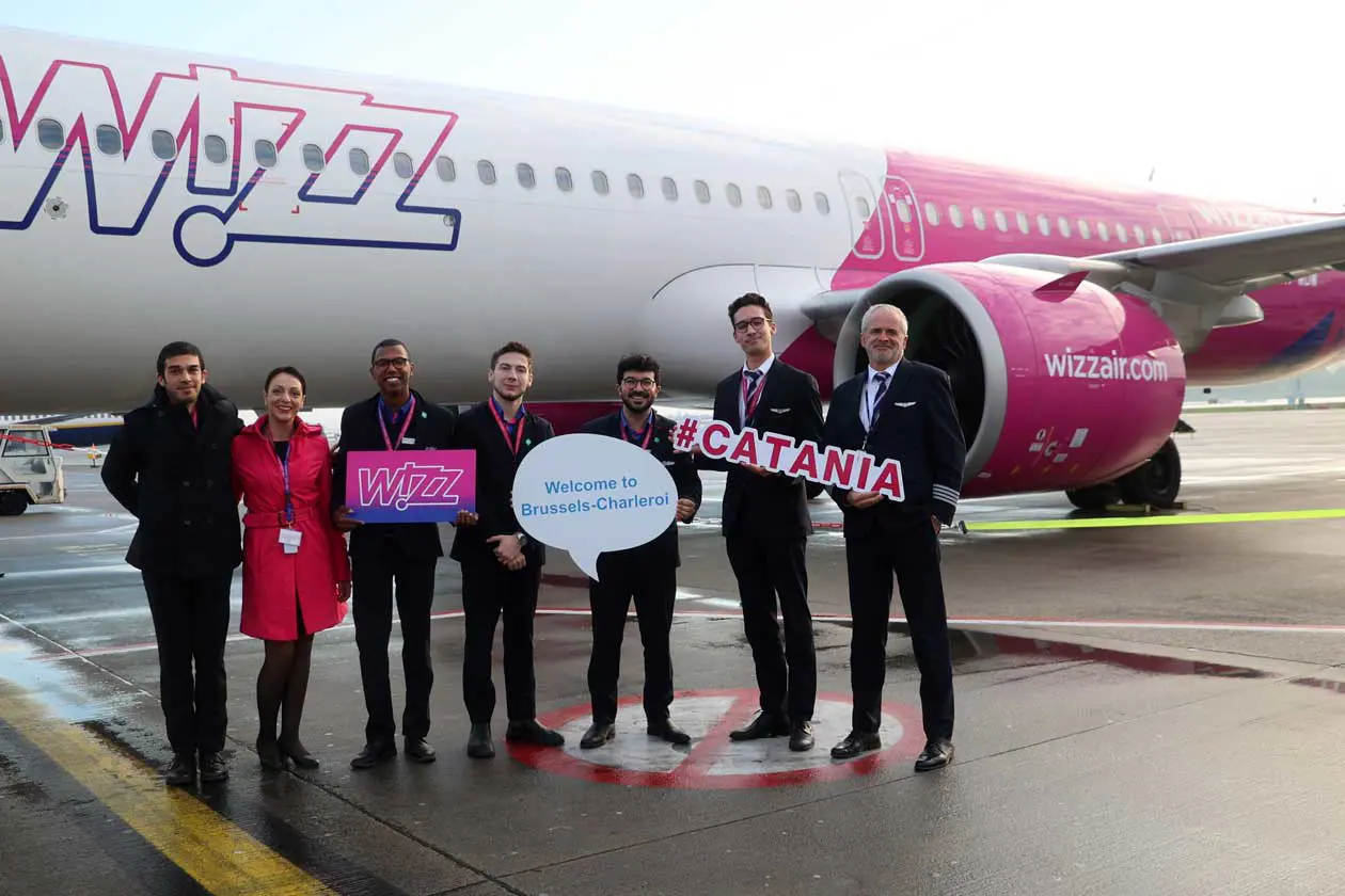 WIzz Air inaugura la nuova rotta Catania - Bruxelles