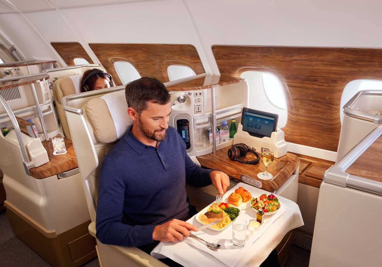 Emirates introduce il servizio per preordinare i pasti a bordo. Copyright © Emirates Airlines / The Emirates Group.