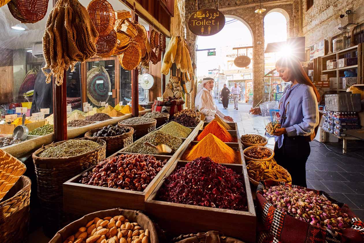 Qatar, Souq spice stand