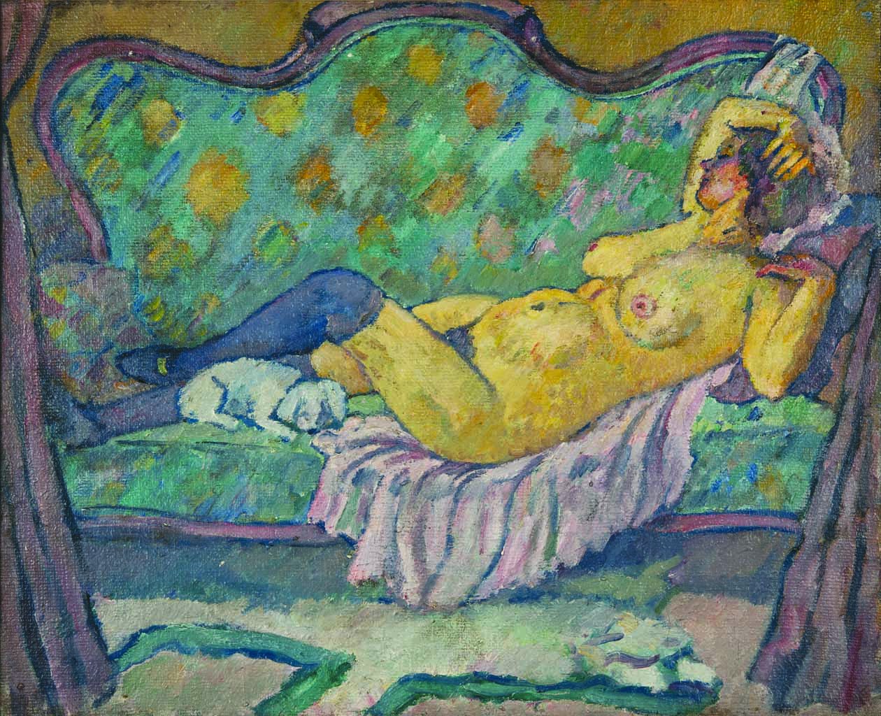Piero Marussig. Nudo sul divano, 1915.