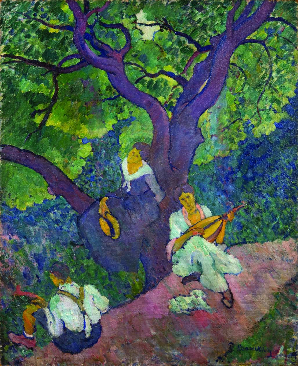 Piero Marussig. Concertino nel parco (1916).