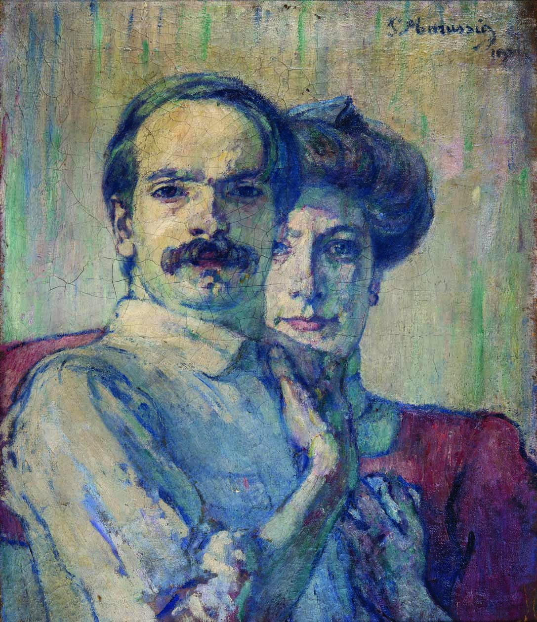 Piero Marussig. Autoritratto con la moglie, 1911