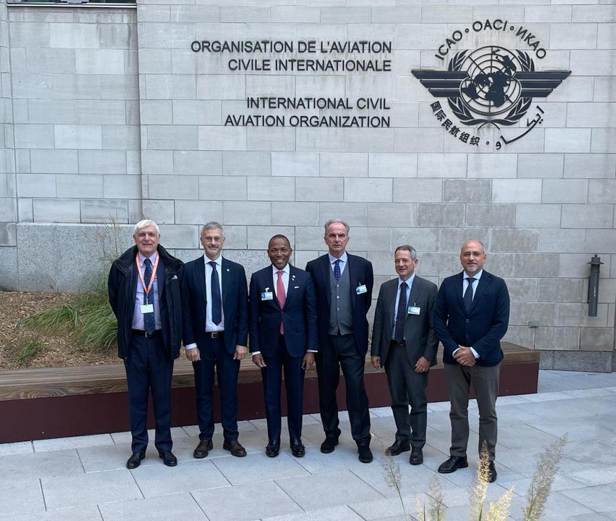 Eminente, Di Antonio, Nolen (FAA), Di Palma (Presidente ENAC), Costantini, Trombetti
