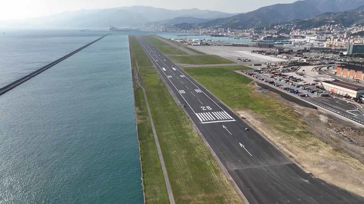 pista dell'aeroporto di Genova