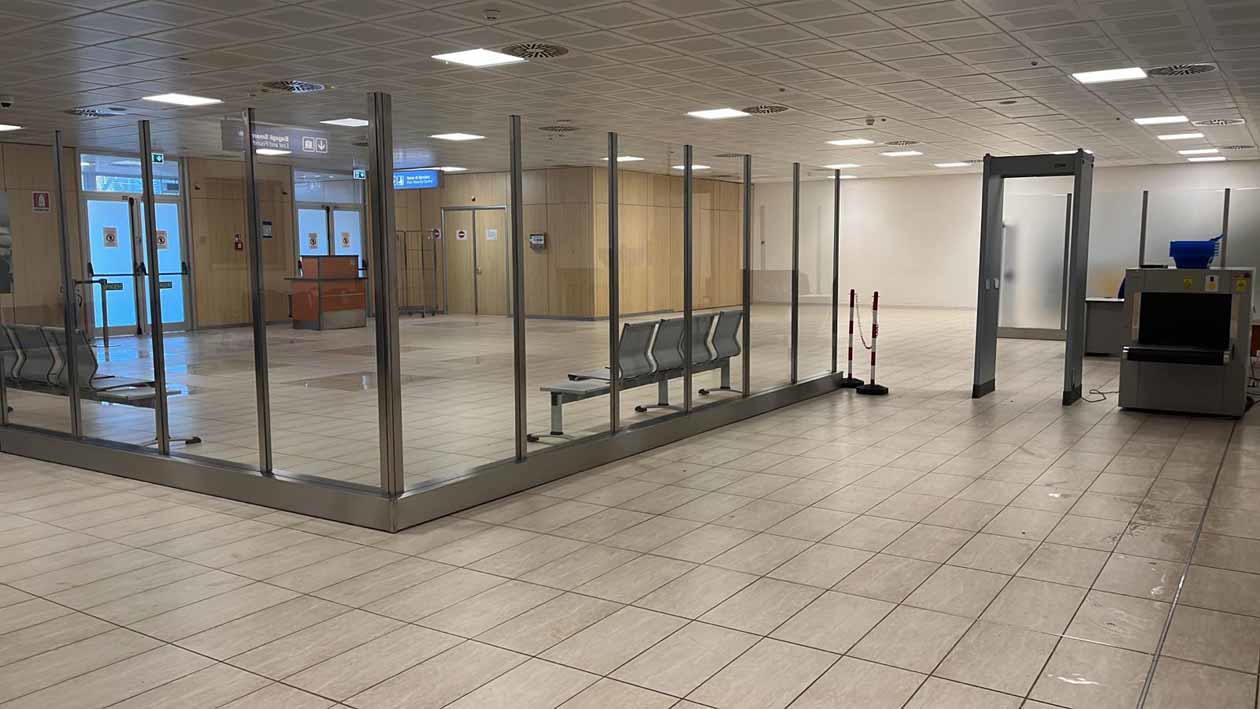 Nuovo gate di imbarco e riqualificazione spazi aeroporto di Trapani. © Aeroporto di Trapani