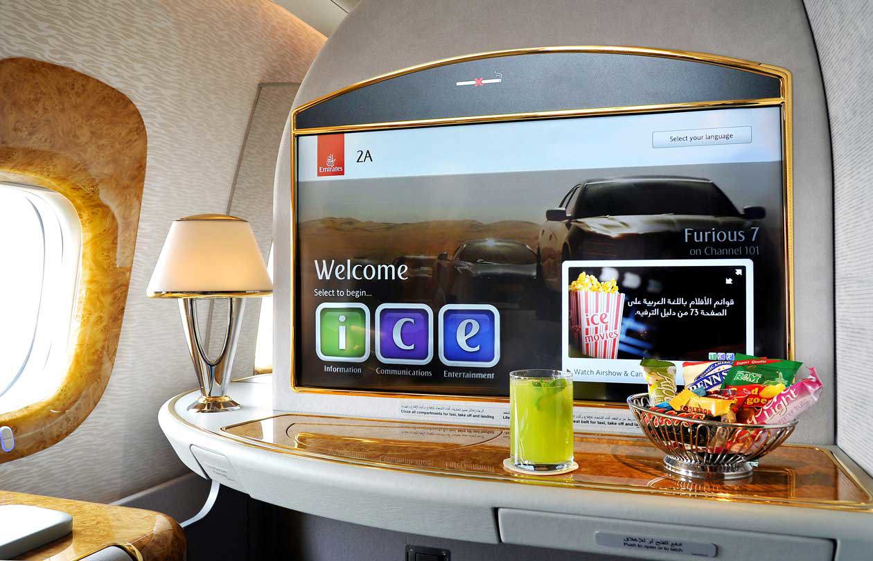 First Class Emirates, A380. Copyright © The Emirates Group.