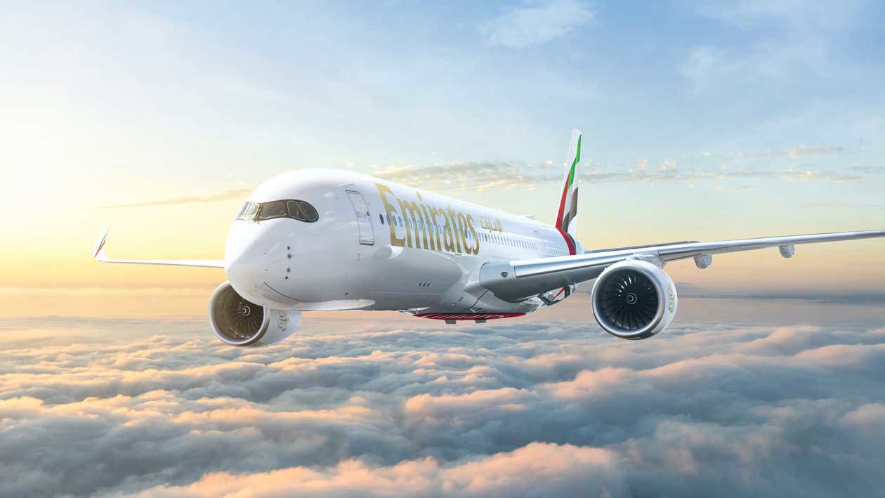 A350 di Emirates © Emirates Airlines / The Emirates Group