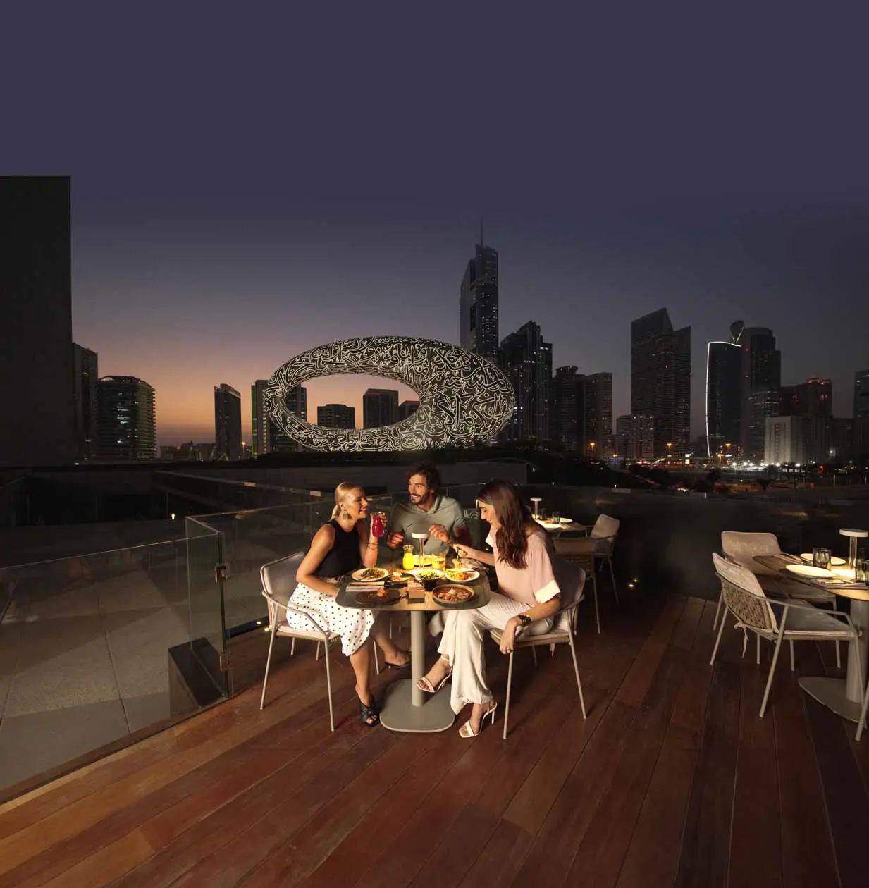 Museum of Future, dining. Photo courtesy Ufficio Stampa Emirates / Copyright © Emirates Airlines / The Emirates Group