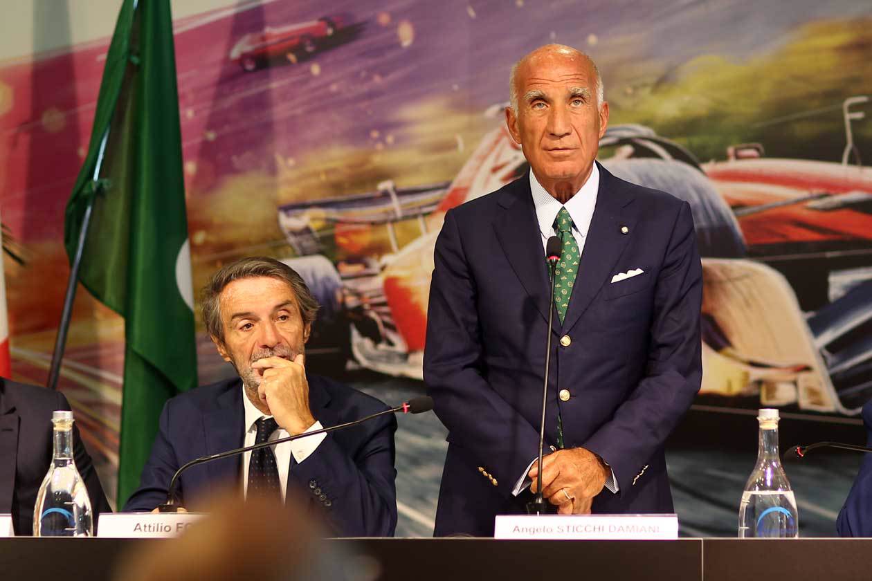 Conferenza stampa di presentazione del Formula 1 Pirelli Gran Premio d’Italia 2022 nella Sala Stampa Tazio Nuvolari dell'Autodromo di Monza