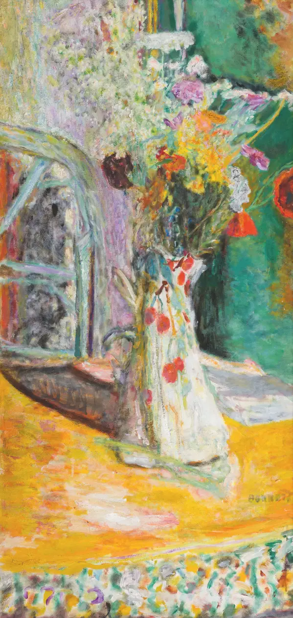                                    Pierre BonnardVaso con fiori1933Olio su tela99,5 x 48,5 cm | The Scharf Collection                                   Copyright Ufficio Stampa Mostra /&nbsp;Palazzo Ducale di Genova