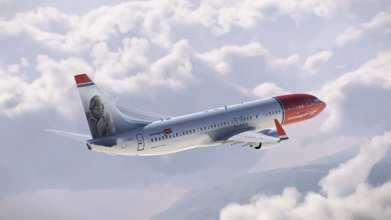Aeromobile 737 Norwegian, Road Dahl Foto: Copyright © Norwegian Air Shuttle ASA