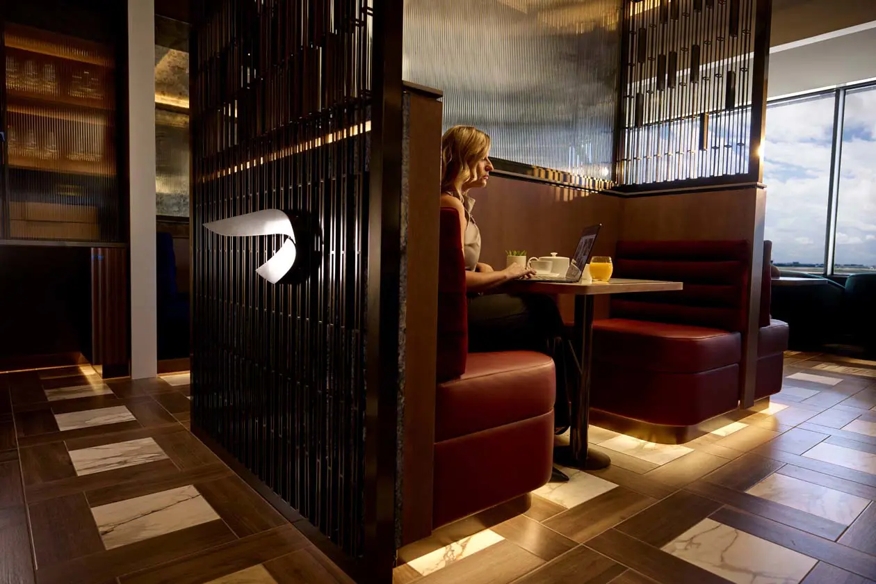 British Airways concorde dining room in new Miami lounge  foto: Copyright © British Airways