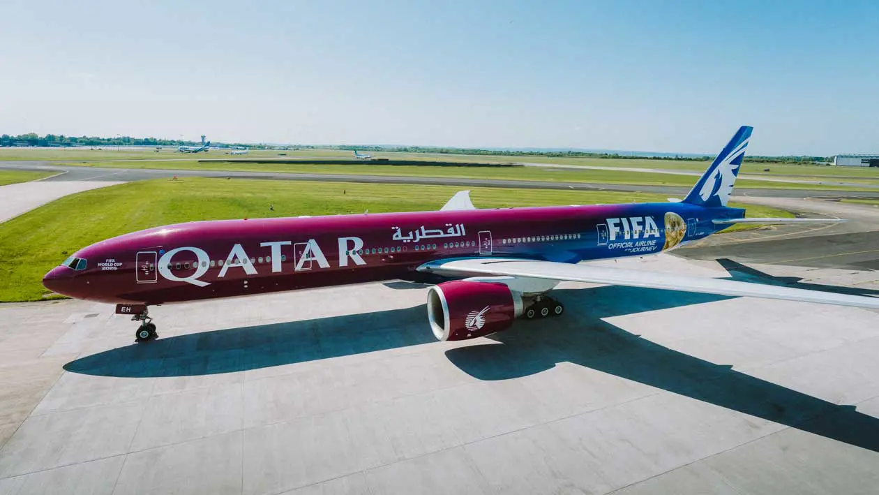 Qatar Airways FIFA World Cup 2026 Livery Foto:&nbsp;Copyright © Qatar Airways Press