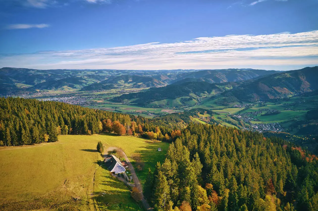 Suedschwarzwald Dreisamtal Rappenecker Huette Oberried © Black-Forest-Drone