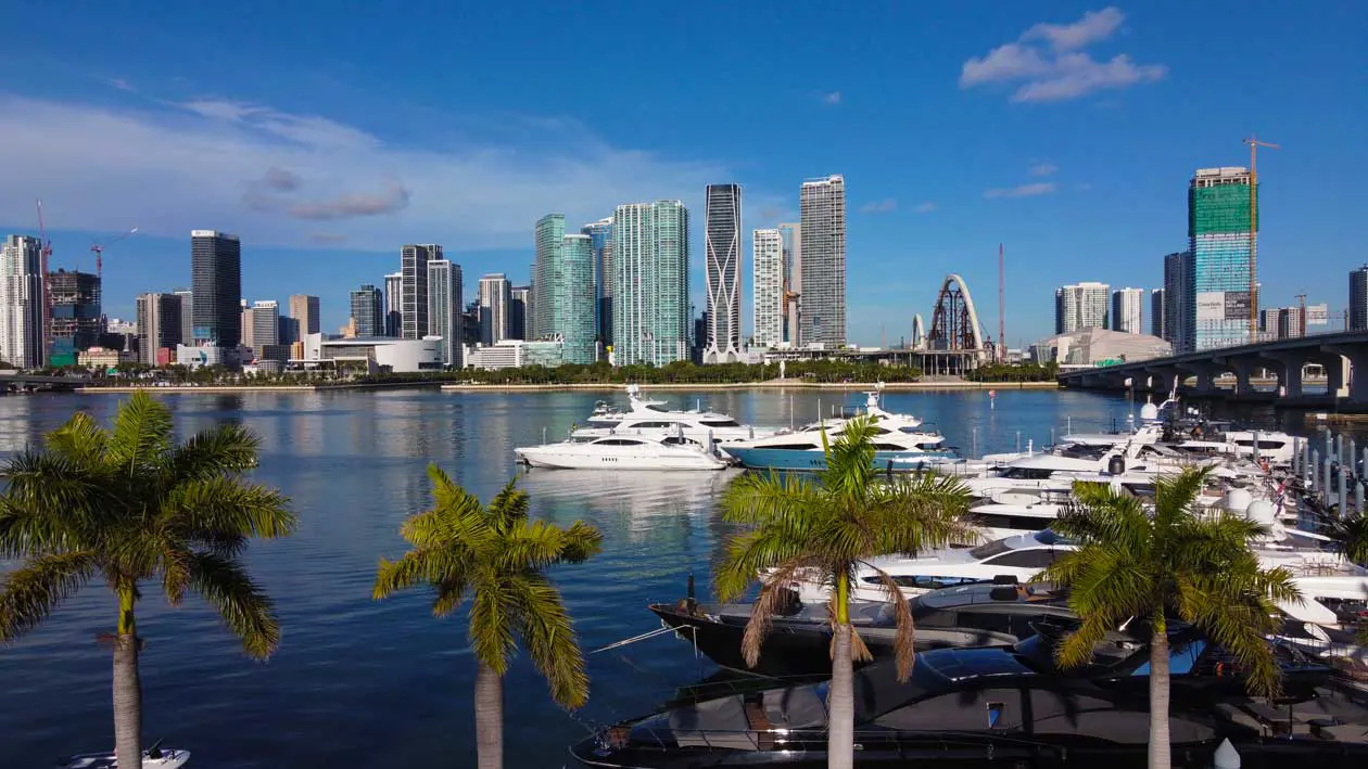 Boats in Marina, Biscayne Bay, Downtown Miami Foto: Copyright © Ufficio stampa Greater Miami Convention & Visitors Bureau