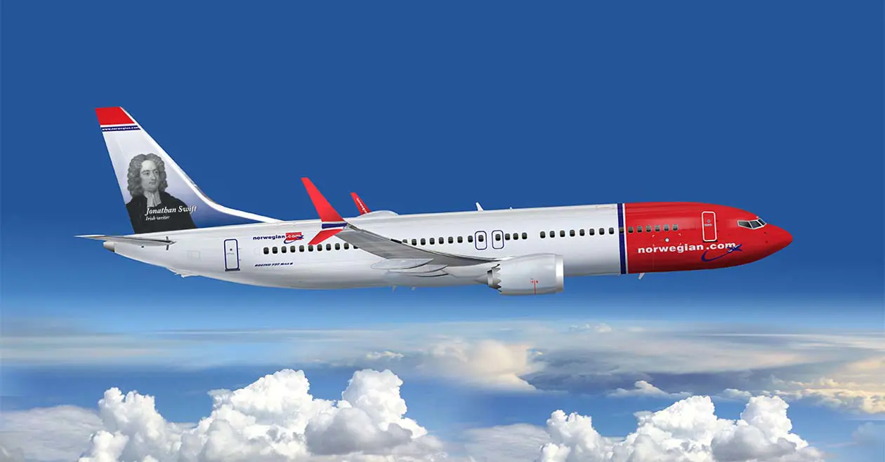 Norwegian 737-8 MAX Jonathan Swift Foto: Copyright © Norwegian Air Shuttle ASA