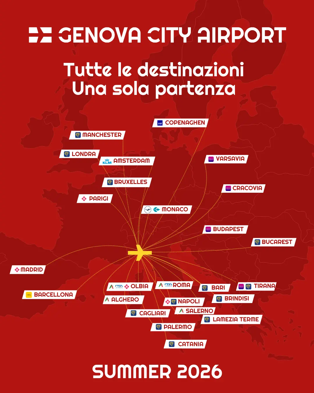 Grafica © Ufficio Stampa Aeroporto di Genova