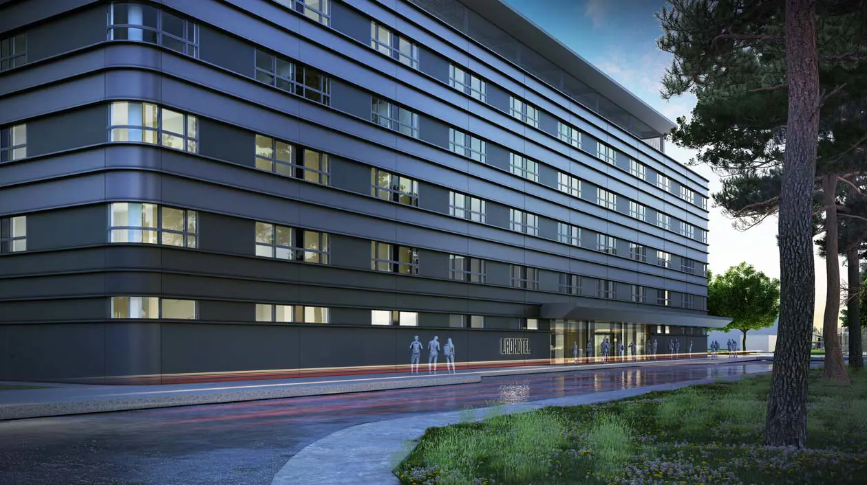 Linate Airport District (LAD), Rendering del nuovo hotel DoubleTree by Hilton Credits Tectoo