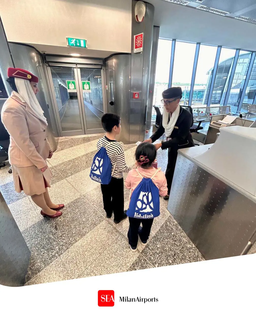 Emirates porta il Travel Rehearsal a Malpensa Copyright © SEA Milan Airports