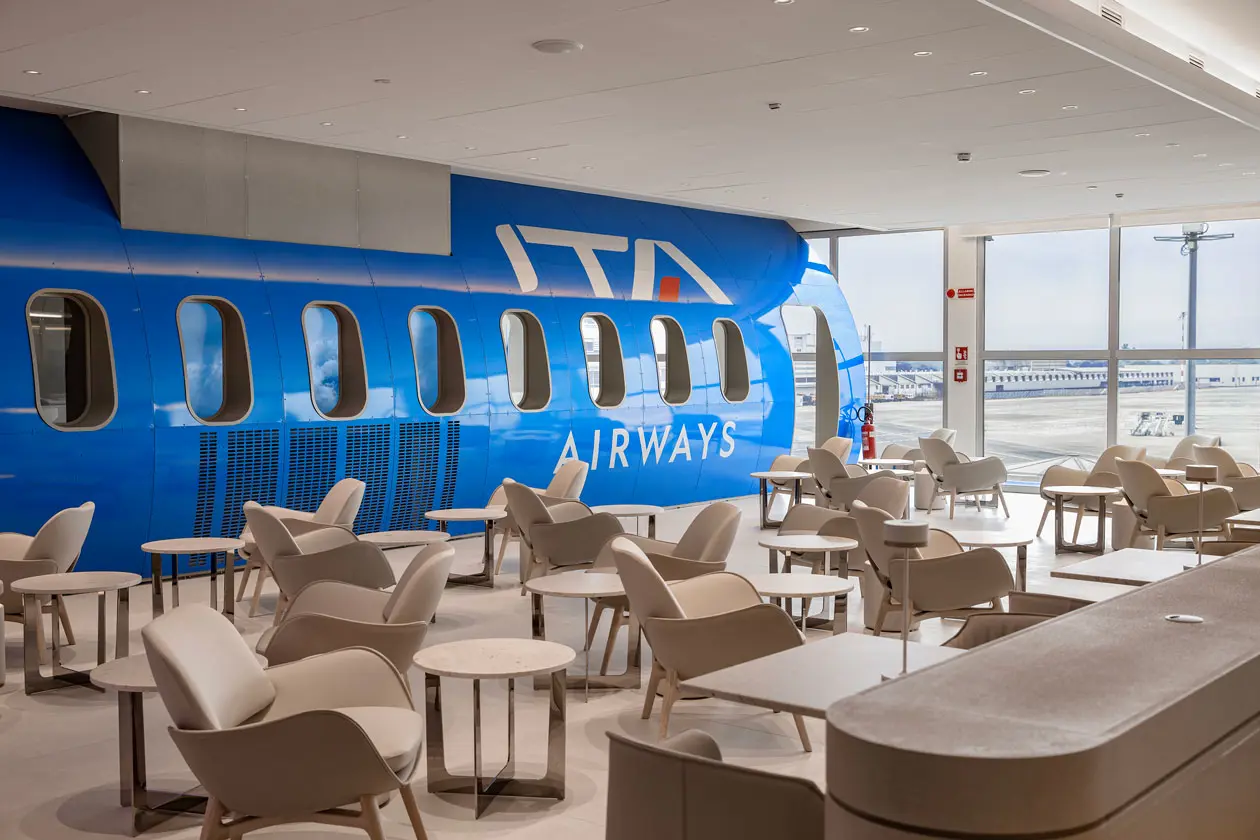 RUNWAY LOUNGE Ita Airways a Linate Airport Copyright © Ita Airways