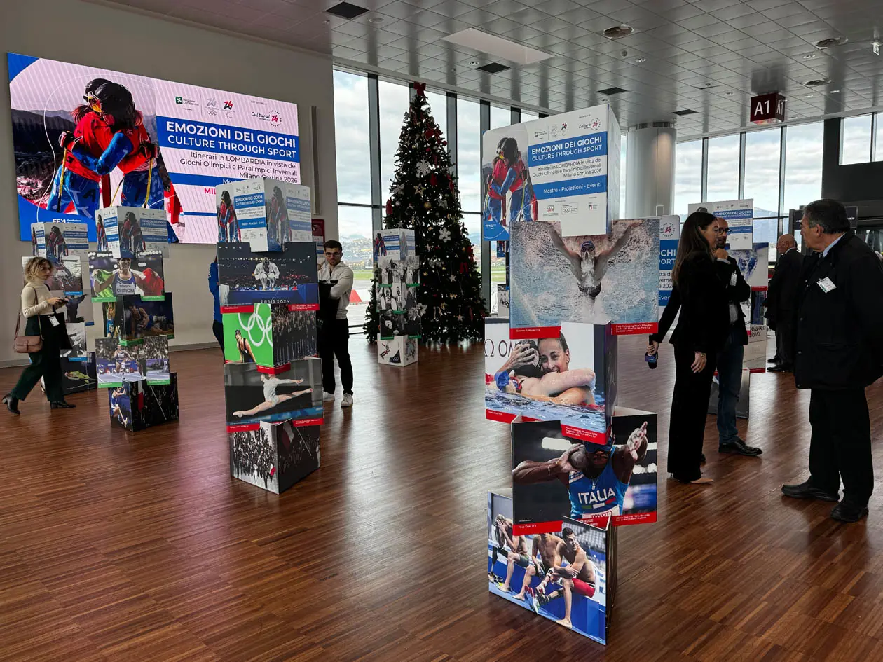 Mostra fotografica “Emozioni dei Giochi - Culture Through Sport” a Milan Bergamo Airport. Foto: Copyright © Avion Tourism Magazine - Sisterscom.com