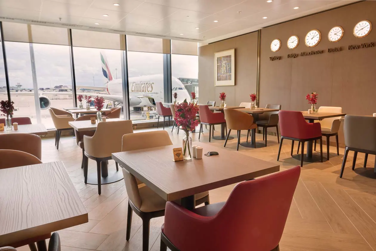Nuova lounge di Emirates all'aeroporto di Manchester Foto: Copyright © Emirates Airlines /&nbsp;The Emirates Group