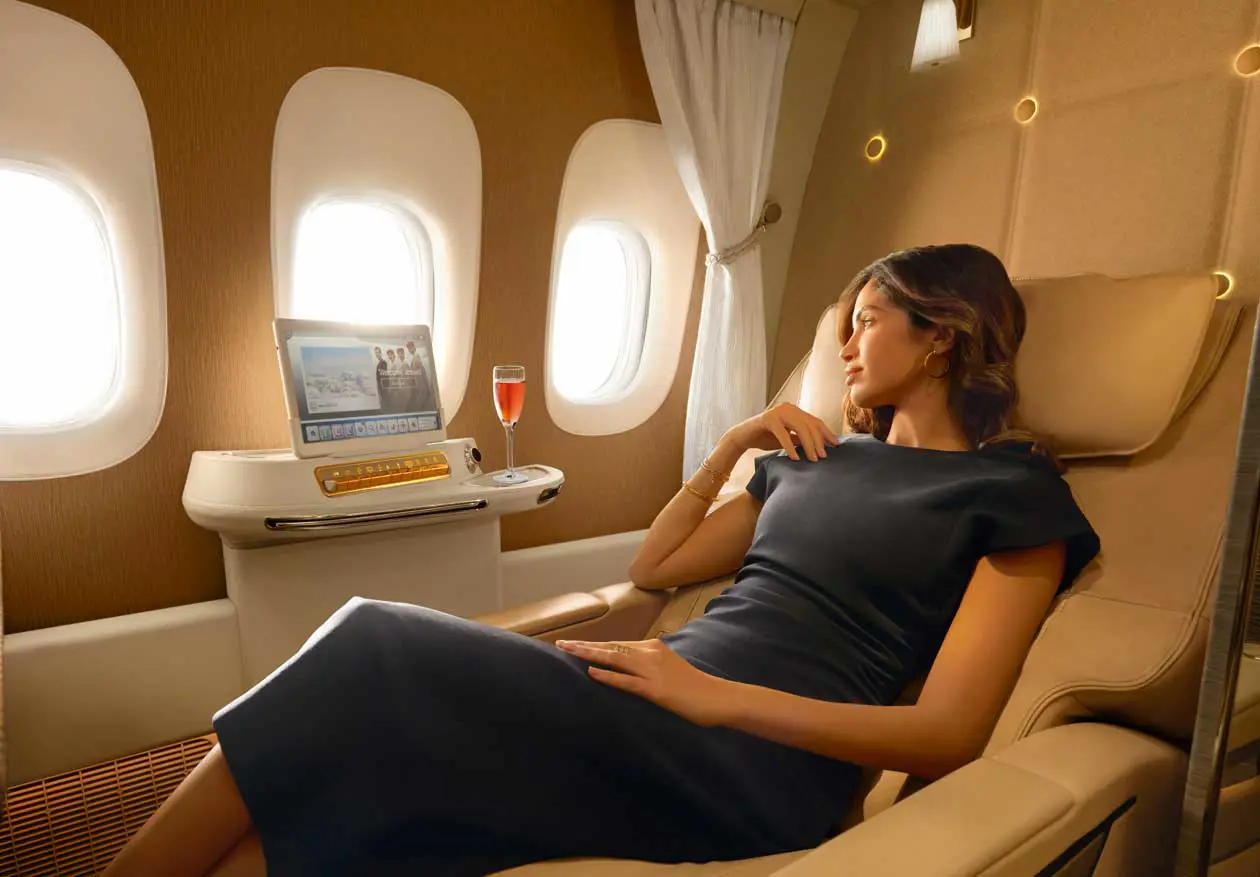 Emirates ora offre Dom Pérignon Rosé Vintage 2009 Champagne in First Class Foto: Copyright © Emirates Airlines / The Emirates Group