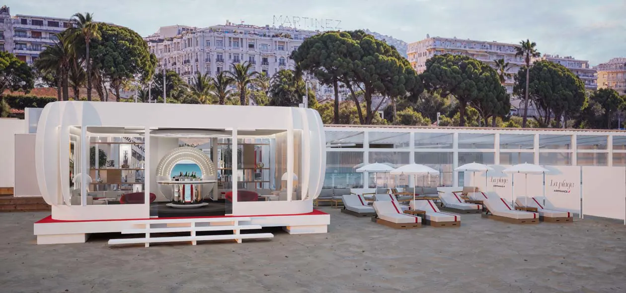 Plage Air France a Cannes Foto: Copyright&nbsp;© Air France