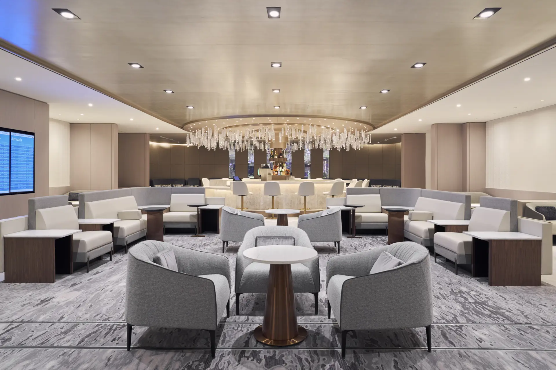 Chelsea Lounge di American Airlines all'aeroporto di New York (JFK). Foto Copyright © Ufficio Stampa American Airlines