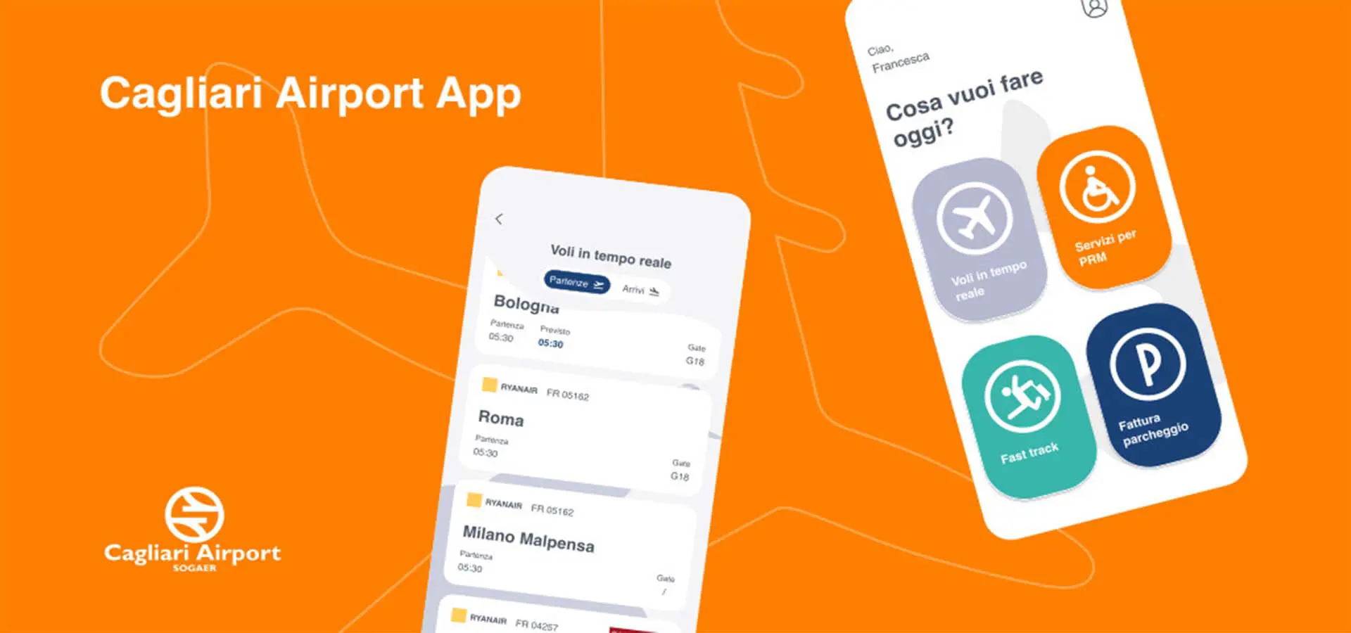 Cagliari Airport App Copyright © Sogaer