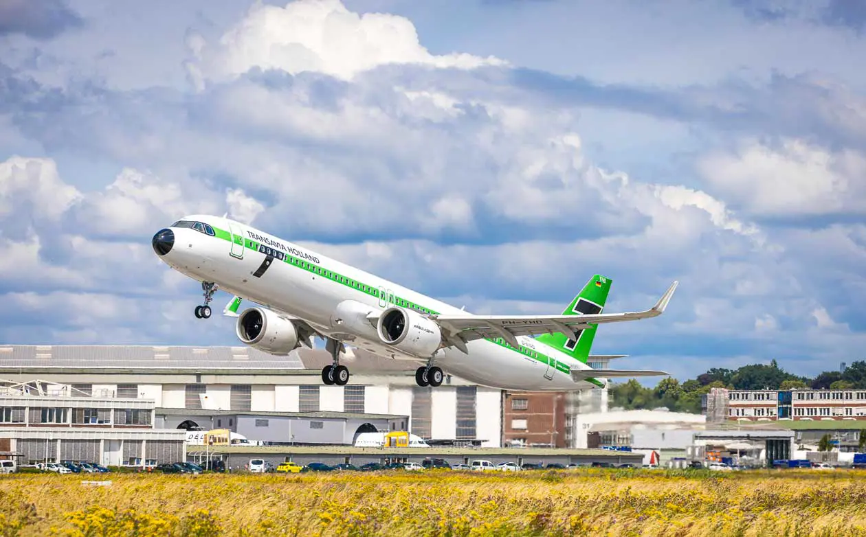 Nuovo Airbus A321neo di Transavia con livrea retrò anni '60 Foto: Copyright © Ufficio stampa Transavia