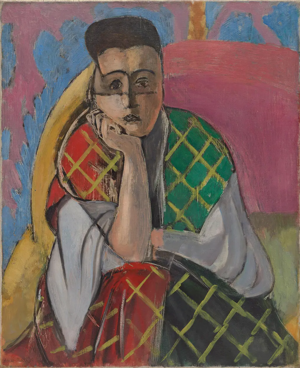Henri Matisse Femme à la voilette 1927. Olio su tela, 61,6 x 50,2 cm The William S. Paley Collection Museum of Modern Art (MOMA), New York Copyright ©  foto Digital image, The Museum of Modern Art, New York/Scala, Firenze