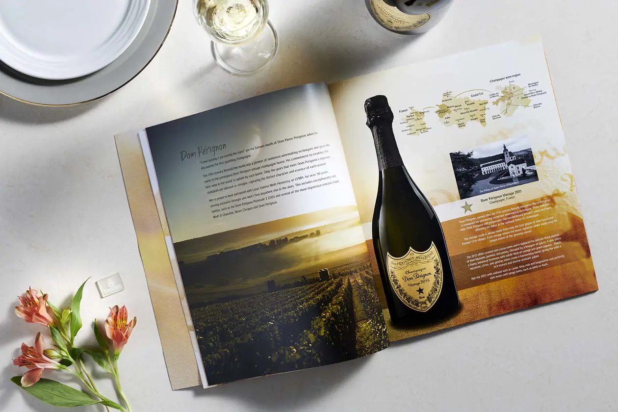 Dom Pérignon in tutte le rotte di Prima Classe di Emirates Copyright © Emirates Airlines / The Emirates Group
