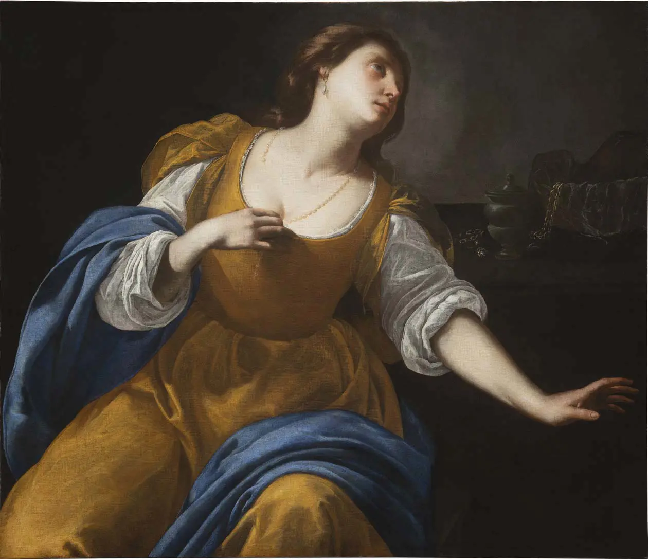 Artemisia Gentileschi, Maddalena penitente, 1630-1635 circa, Olio su tela, 108x78,5 cm. Beirut (Libano), Sursock Palace Collection. Foto: Copyright ©&nbsp;Ufficio Stampa Arthemisia