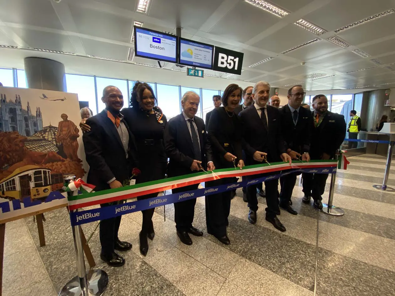 Inaugurazione jetBlue a Malpensa Foto: Copyright © Sisterscom.com / Avion Tourism Magazine