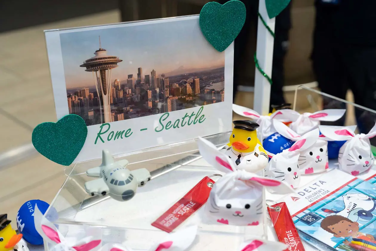 Inaugurazione volo Roma Fiumicino - Seattle Foto: Copyright © ADR