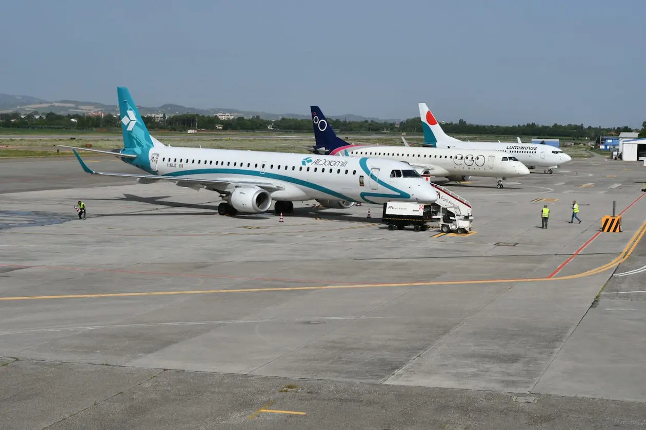 Air Dolomiti all'Aeroporto di Forlì