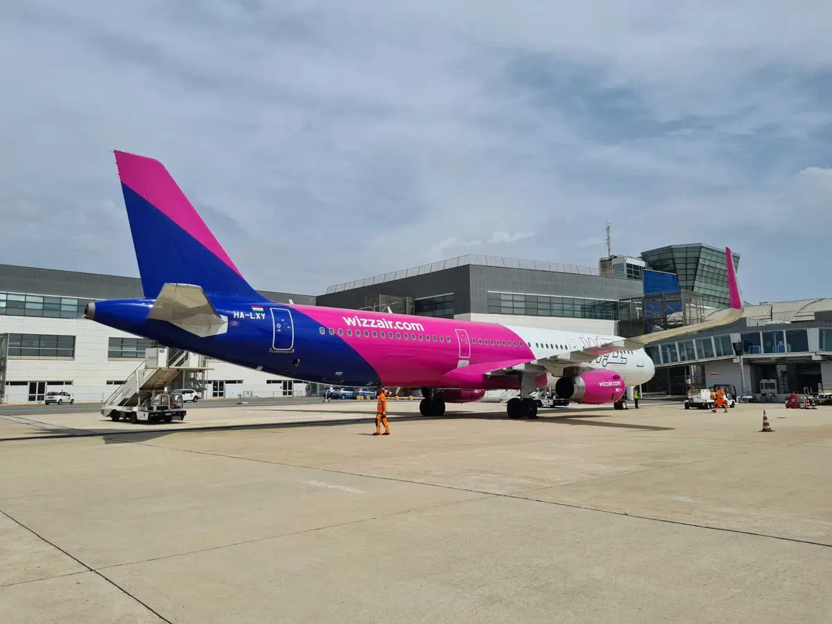 Wizz Air all'Aeroporto di Cagliari.